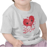 Ęr T-shirt de coeur de Kawaii de la Saint-Valentin
