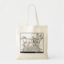 Er was een oude persoon van Ealing Canvas Tassen