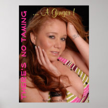 Er zijn geen het bedwingen een roodharige! print