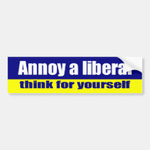 Erger liberaal bumpersticker