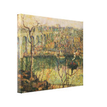 Ernest Lawson - haut pont Impressions Sur Toile