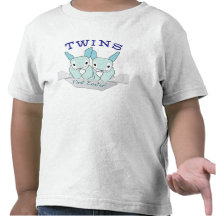 Ęrs garçons jumeaux de Pâques de jumeaux T-shirt