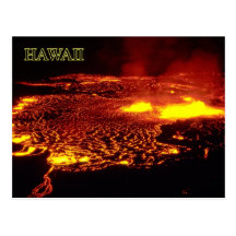 Éruption de Kilauea, parc national de volcans d'Ha Carte Postale