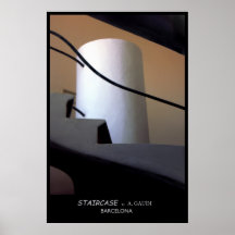 Escalier--par Anton Gaudi Posters