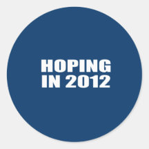 ESPÉRANCE EN 2012 AUTOCOLLANT ROND
