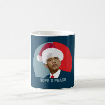 Espoir et paix d'Obama Tasse À Café