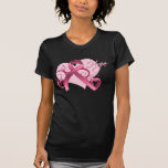 Espoir floral de ruban - cancer du sein t-shirt
