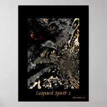 Esprit 2 de léopard d'affiche