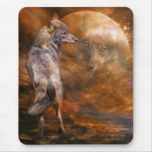 Esprit de l'art Mousepad de loup Tapis De Souris