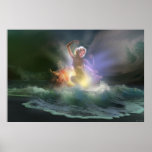 Esprit naissant de l'eau affiches