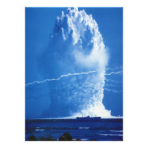 Essai nucléaire sous-marin 1958 de parapluie de Ha Photo Sur Toile