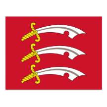Essex, de vlag van het Verenigd Koninkrijk Wenskaart