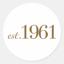 Est 1961 (année de naissance) autocollants
