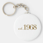Est 1968 porte-clef