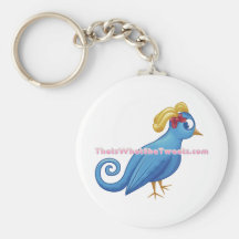 Est ce ce qu'elle gazouille porte - clé porte-clefs