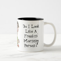 Est-ce que je ressemble à une personne de matin de tasse