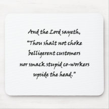 Et le sayeth de seigneur tapis de souris