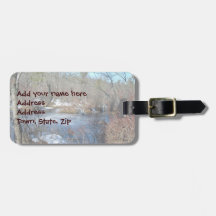 Étang congelé de marécages accessoires bagagerie