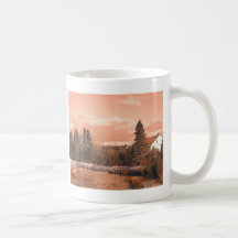 Étang de ferme tasse à café