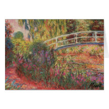 Étang de nénuphar de MONET : L'eau irise la carte 
