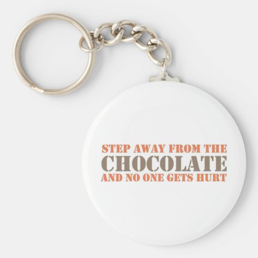 Étape à partir du chocolat porte-clef