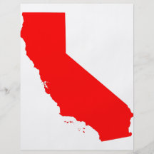 État de rouge de la Californie Prospectus En Couleur
