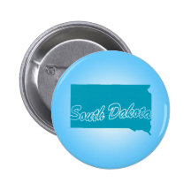 État le Dakota du Sud Badges Avec Agrafe