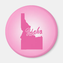 État rose Idaho Aimant