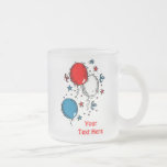 Etats-Unis-Célébrez les ballons bleus blancs rouge Tasse À Café