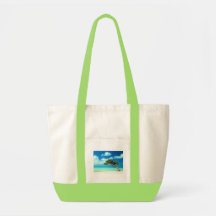 Été à la vue sacs de toile