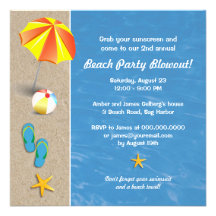 Été à l'invitation de partie de plage