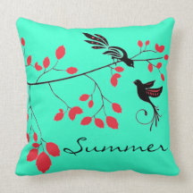 Été de ~ d'inséparables coussin