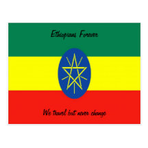 Ethiopië briefkaart-Ethiopiërs voor altijd Wens Kaart