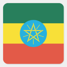 Ethiopische Vlag Stickers