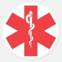 Etiket van de Sticker van de allergie het Waakzame