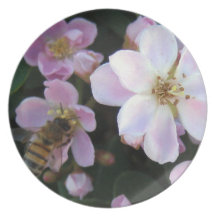 Étincelles de KIW : Plat heureux d'abeille Assiettes