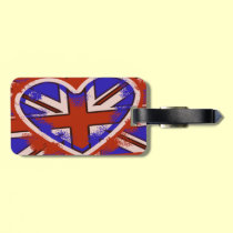 Étiquette britannique de bagage de style de Punky étiquettes à bagages