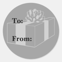 Étiquette de cadeau autocollant