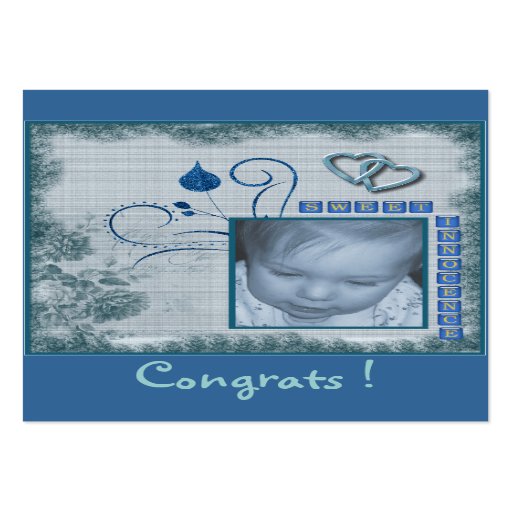 Étiquette de cadeau de bébé cartes de visite personnelles