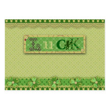 Étiquette de cadeau de charme de chance cartes de visite personnelles