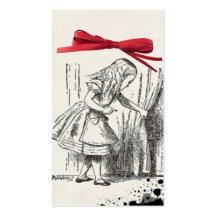étiquette de cadeau du pays des merveilles d'Alice Cartes De Visite Personnelles