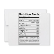 Étiquette drôle de nutrition de bonbon à mâcher de