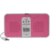 Étiquette Girly de geek Haut-parleur De Voyage