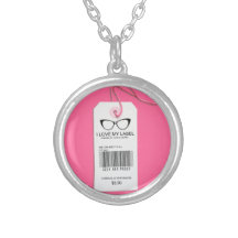 Étiquette Girly de geek Pendentif