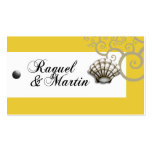Étiquette Luxe de cadeau de faveur de coquillage Modèles De Cartes De Visite