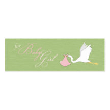 Étiquette maigre de cadeau de fille de la livraiso cartes de visite personnelles