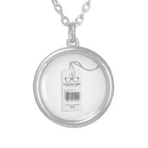 Étiquette masculine de geek pendentif