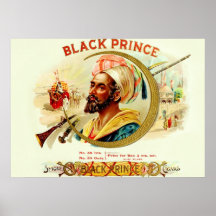 Étiquette vintage de boîte à cigares poster