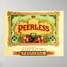 Étiquette vintage de boîte à cigares posters