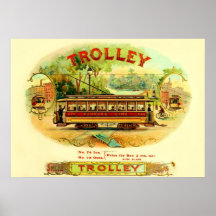 Étiquette vintage de boîte à cigares posters